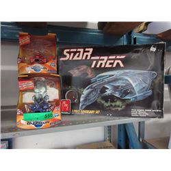 3 Bo Damon toys & a Star Trek model
