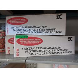 3 New electric base board heaters