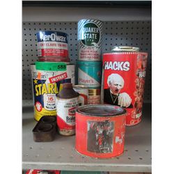 12 Collectible tins