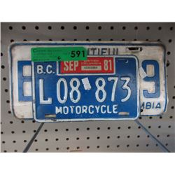 6 BC license plates