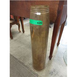 Brass artillery shell