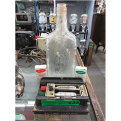 Vintage mini torch & bottle