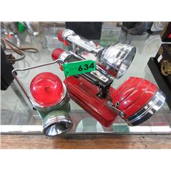 3 Vintage flashlights