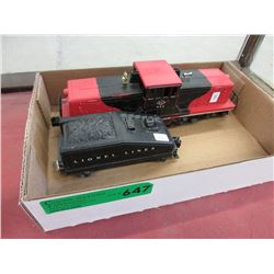 Lionel train engine & coal car