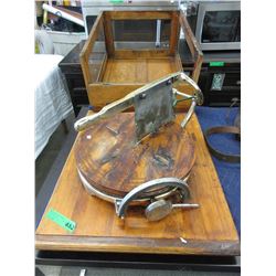 Encased cheese cutter
