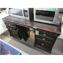 Large wood desk