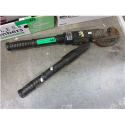 Hydraulic pipe crimper wrench