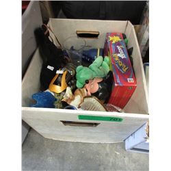 Box of used toys - some vintage