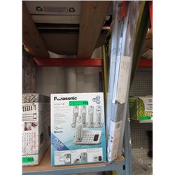 Panasonic phone system & 2 venetian blinds