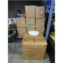 8 Cases of slotted wooden spoons