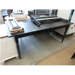Black condo size dining table