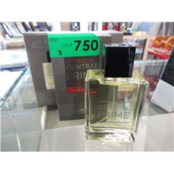 3 x 100 ml bottles of "Central Prime" cologne