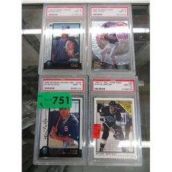 4 Graded sports cards