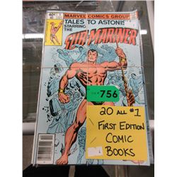 20 All #1 First Edition comic books