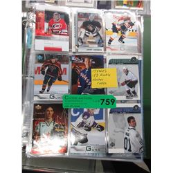 17 Pages of Hockey rookie cards