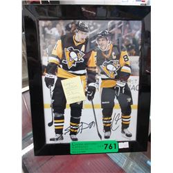Autographed Malkin/Crosby photograph