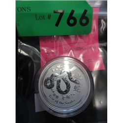 1/2 Oz -2013 "Year of the Snake" Fine Silver coin