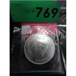 1 Troy oz.-  .999 Fine Silver Round
