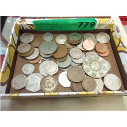 40 World coins & tokens