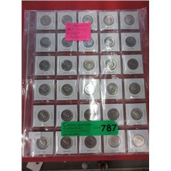 30 Canadian 1967 "Lucky Rabbit" nickels