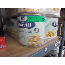 12 x 3 kg Cans of artichoke hearts