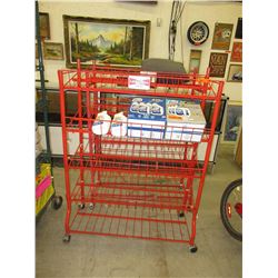2 Rolling display racks