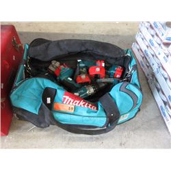 Makita cordless tools in bag - used