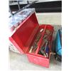 Image 2 : Metal tool box & contents - used