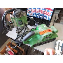 Plunge router & belt sander - used