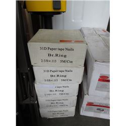 5 Cases of paper tape nails