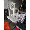 Image 1 : Wood chair & small folding table - used