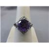 Image 1 : Diamond & Amethyst Dinner Ring