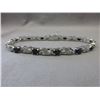 Image 1 : Sapphire & Diamond Tennis Bracelet