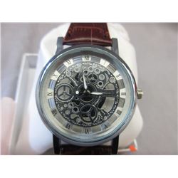 New Mechanical Style Skeleton Wrist Watch