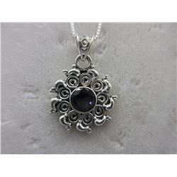 .925 Silver Necklace Set with Mystic Topaz