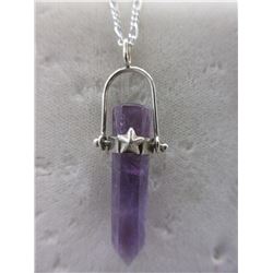 Necklace set with Amethyst Healing Amulet