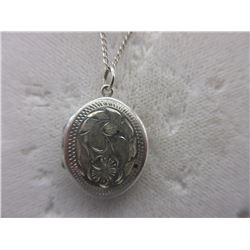 .925 Sterling Silver Locket Necklace