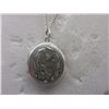 Image 1 : .925 Sterling Silver Locket Necklace
