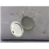 Image 2 : .925 Sterling Silver Locket Necklace