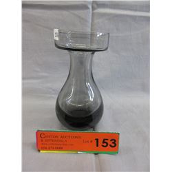 Wedgwood smoked glass vase