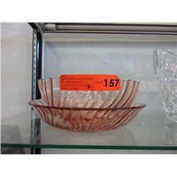 2 French Arcoroc bowls
