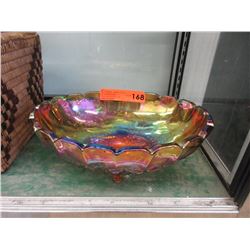 Vintage carnival glass bowl