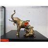 Image 1 : 2 Brass elephant statues