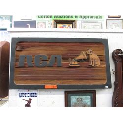 Vintage - Wood RCA advertising sign