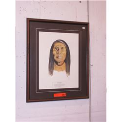 Portrait print of Chief Poundmaker