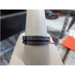 Men's Titanium CZ ring - size 11