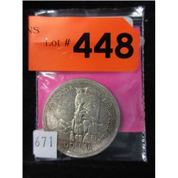 1958 Canadian Silver Dollar Coin