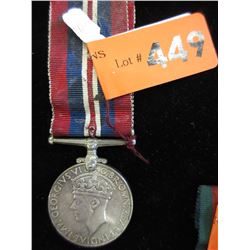 King George VI WWII Service Medal