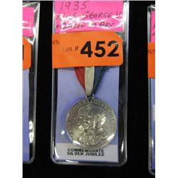 1935 King George V & Queen Mary medallion