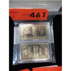 2 Gold Plated Collector bars